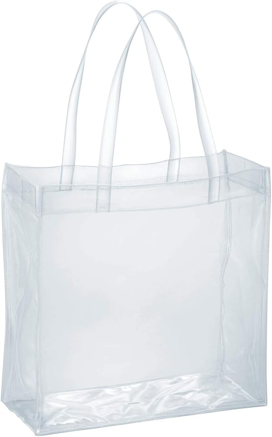 Amazon Co Jp ビニール トート バッグ 大容量 Lサイズ 幅35 高さ35