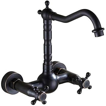 Grifos Grifos Grifería Grifería Grifo mezclador Retro negro Grifos de