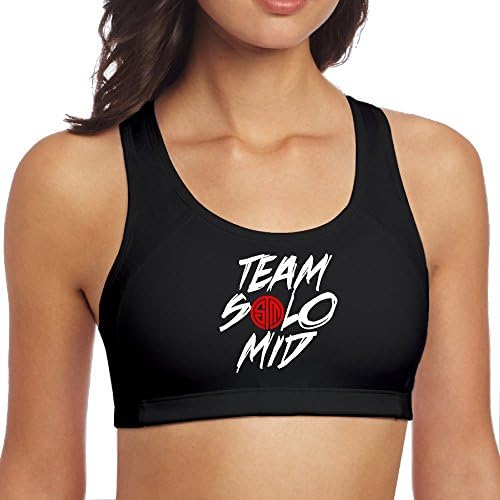 Women's TSM Team Solo Mid Logo Racerback Yoga Sports Bra
