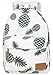 FITMYFAVO Backpack for Teen Girls Women with Multi-Pockets Cute Bookbag Daypack Travel Bag (Pineapple)
