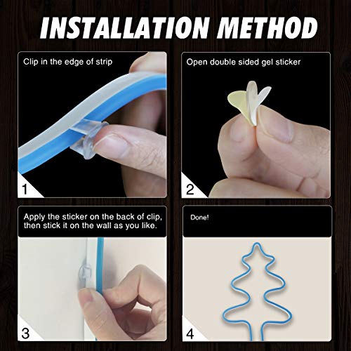 SEKKVY LED Neon Sign, 39.3’’ Shapeable Neon Strips Light, USB/Battery Powered, DIY Wall Decor Waterproof Neon Light Sign Can be Used Indoors and Outdoors (White Light)