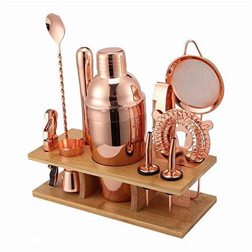 ACYY Cocktail Shaker Barkeeper Set Cocktail Shaker Set Bar Shaker 11 Stücke Bartender Kit Für Mixerwein Martini… – Bild 3