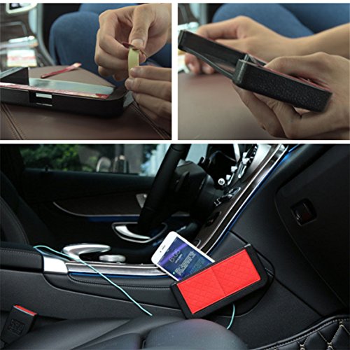 New Car Pocket Organizer - Double-Sided 3M Tape - Console Organizer Car Storage - Dashboard Phone Holder - Automotive Interior Accessories