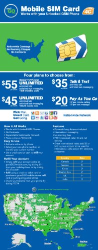 Good2Go Mobile SIM Card - Application - Retail Packaging - Blue