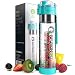 Infusion Pro Water Infuser - 24 oz Fruit Infuser Water Bottle | Infused Water Bottle bpa Free with Bottom Infusing Design | Flip Top Locking Spout with Neoprene Insulated Sleeve & Strainer primary