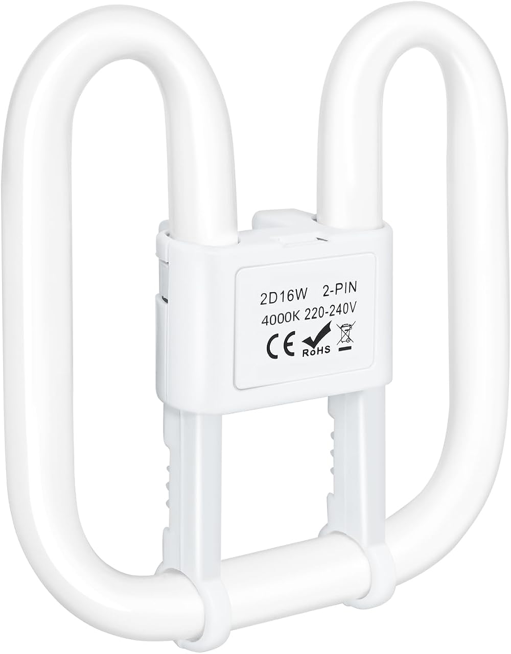 Liuyife GR8 16W 2-Pin CFL Lamp 4000K 230V Non-Dimmable 13.3cm x 13.3cm