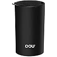 OOU Universal Knife Block Holder Without Knives, Round Kitchen Knife Holder, Detachable Knife Storage for Easy Cleaning-Black