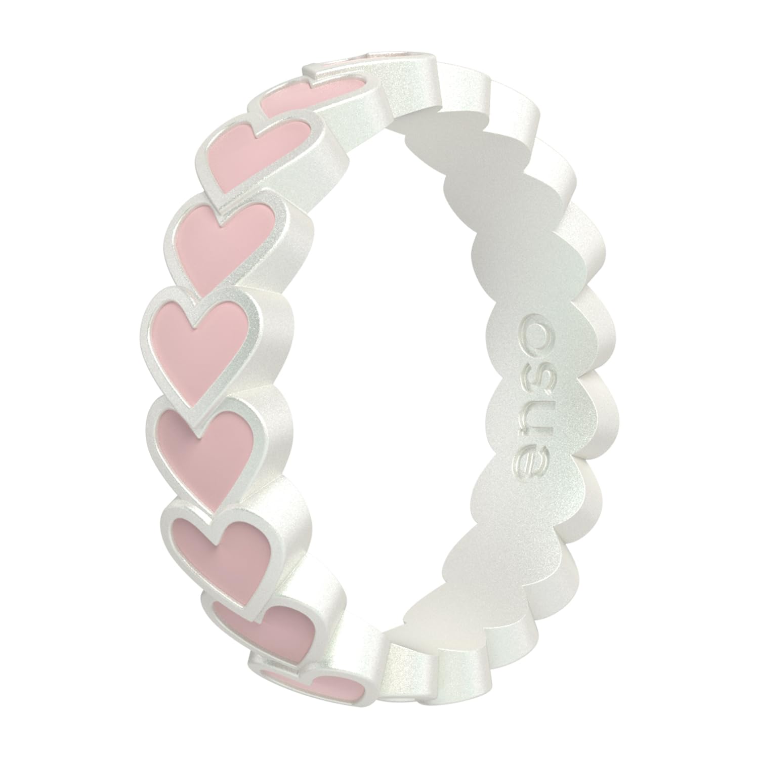 Enso Rings Hearts Accent Silicone Ring Collection