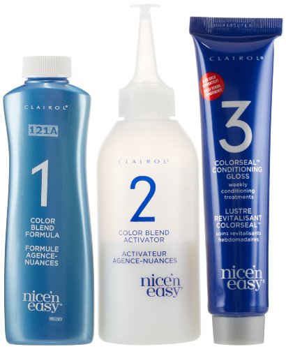 Clairol Nice 'n Easy Hair Color 121A, 3.5 Natural Darkest Brown 1 Kit (Pack of 3)