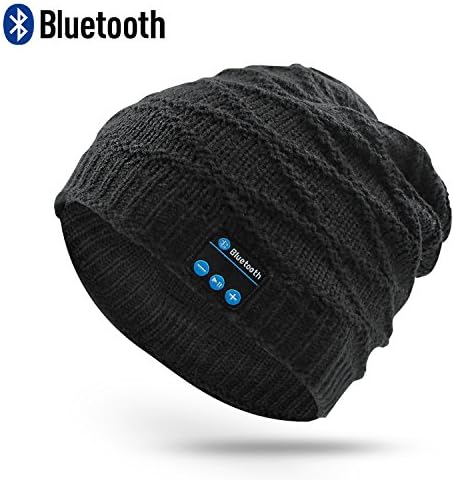 RQN Outdoor Bluetooth Hat Wireless Bluetooth Headphone Headset Earphone W/stereo Speakers (Stripes black)