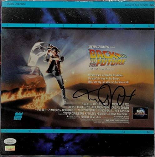 Michael J. Fox Hand Signed Back to the Future Laser-disc Cover JSA WPP644912