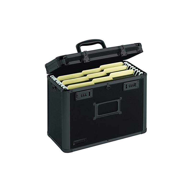 Vaultz Locking Personal File Tote for Letter Sized Documents, Tactical