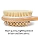 Denavio Dry Brushing Body Brush - Vegan Cellulite Massager and Exfoliating Lymphatic Scrub Brush for Radiant and Smoother Skin
