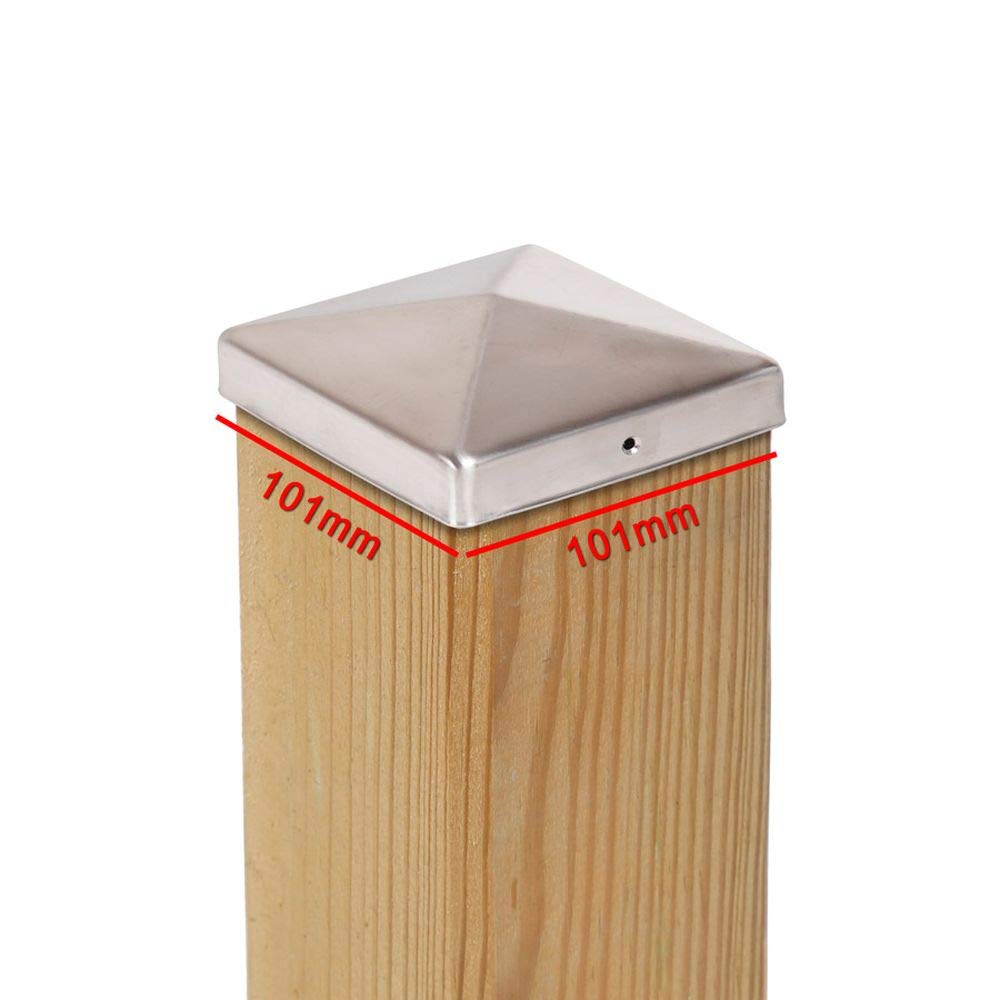 Post Cap PYRAMIDE Stainless Steel - Size and Number