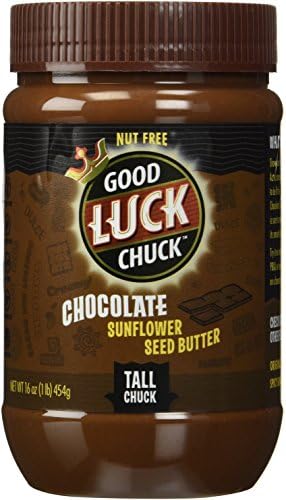 Good Luck Chuck Chocolate Spread Sunflower Seed Butter | 16-Ounce Plastic Jars (Pack of 2)