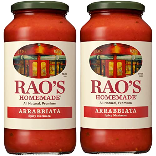 Rao's Homemade Arrabbiata Sauce 24 oz, Pack of 2 Spicy Tomato Sauce