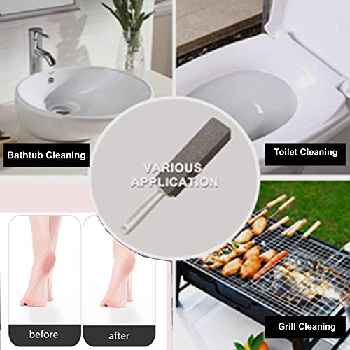 Pumice Stone Toilet Bowl Cleaner, NonScratch, Remove Stains from