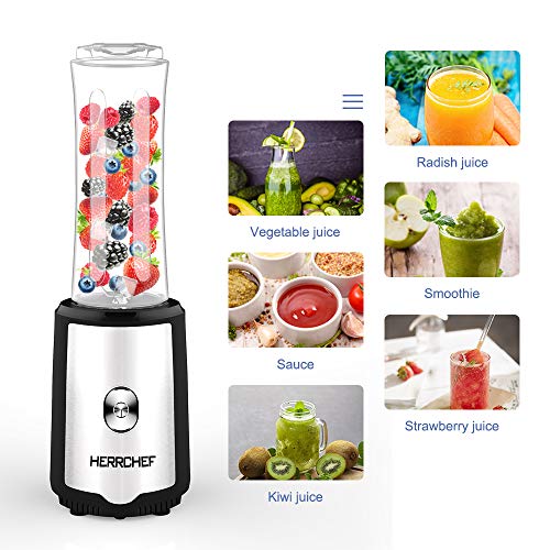 HERRCHEF Smoothie Blender, Personal Blender for Shakes and Smoothies