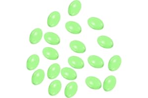 PATIKIL Luminous Fishing Bead, Soft Plastic Glow Fishing Bait Eggs Rig Bead Tackle Tool