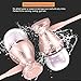 EYEKOP E2 Headphones Earphones, in-Ear Wired Earbuds Magnetic Metal Stereo Earphones for Running with Mic (Rose Gold)