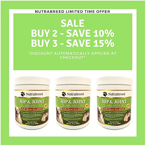 NutraBreed Dog Joint Supplements Premium Glucosamine Plus Chondroitin