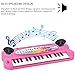 aPerfectLife Child Keyboard, 32 Keys Multifunction Electronic Kids Piano Keyboard Musial Instrument for Kids with Microphone (Pink)