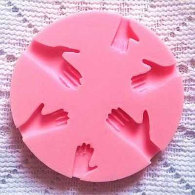 Human Hand Fondant Cake Decorating Silicone Mould Fimo DIY Mold Tools HU Jakgrit