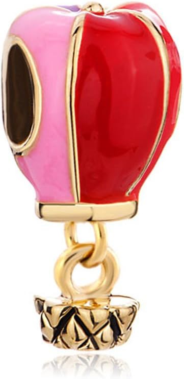 MYD Jewellery Golden Hot Balloon Colorful Drip Gum Spacer Dangle Bead European Charms for Woman Bracelet