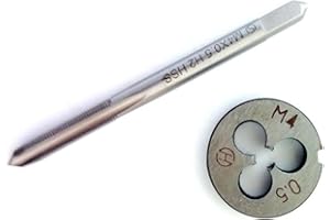 M4×0.5mm HSS Metric Tap And Die Set ， Thread Tap And Round Thread Die Right Hand HSS Taper