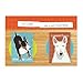 Pop Doggie Bull Terrier Refrigerator Magnets with Funny Sayings (Set of 4)