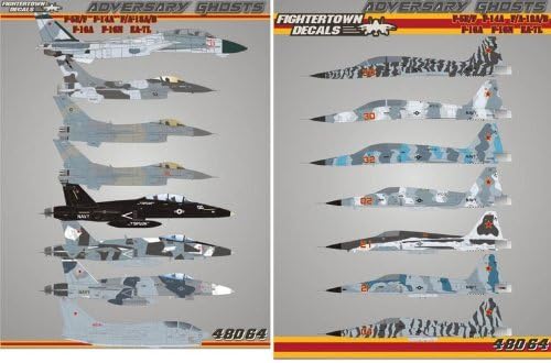 1/48 US Navy F-5E / FF-14A F / A-18A / BF-16A / NEA-7L ad bar Sally ghost
