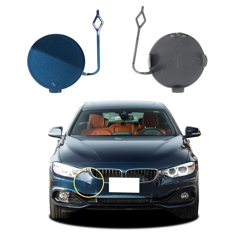 Photo 1 of Car Front Bumper Tow Hook Cover Compatible With BMW 4 Series F32 F33 F36 428 428iX 430i 430iX 435i 435iX 440iX 2014 2015 2016 2017 2018 2019 Trailer Cover Cap 51117363392 Small Lid Towing Eye Cap