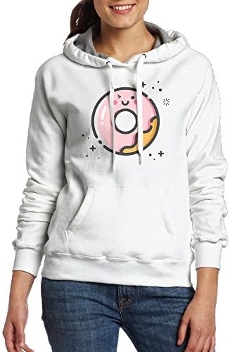 TDbn Cloth Cute Doughnut Ladies Outfitter Printed Long Sleeve Tops Hoodie With Pocket