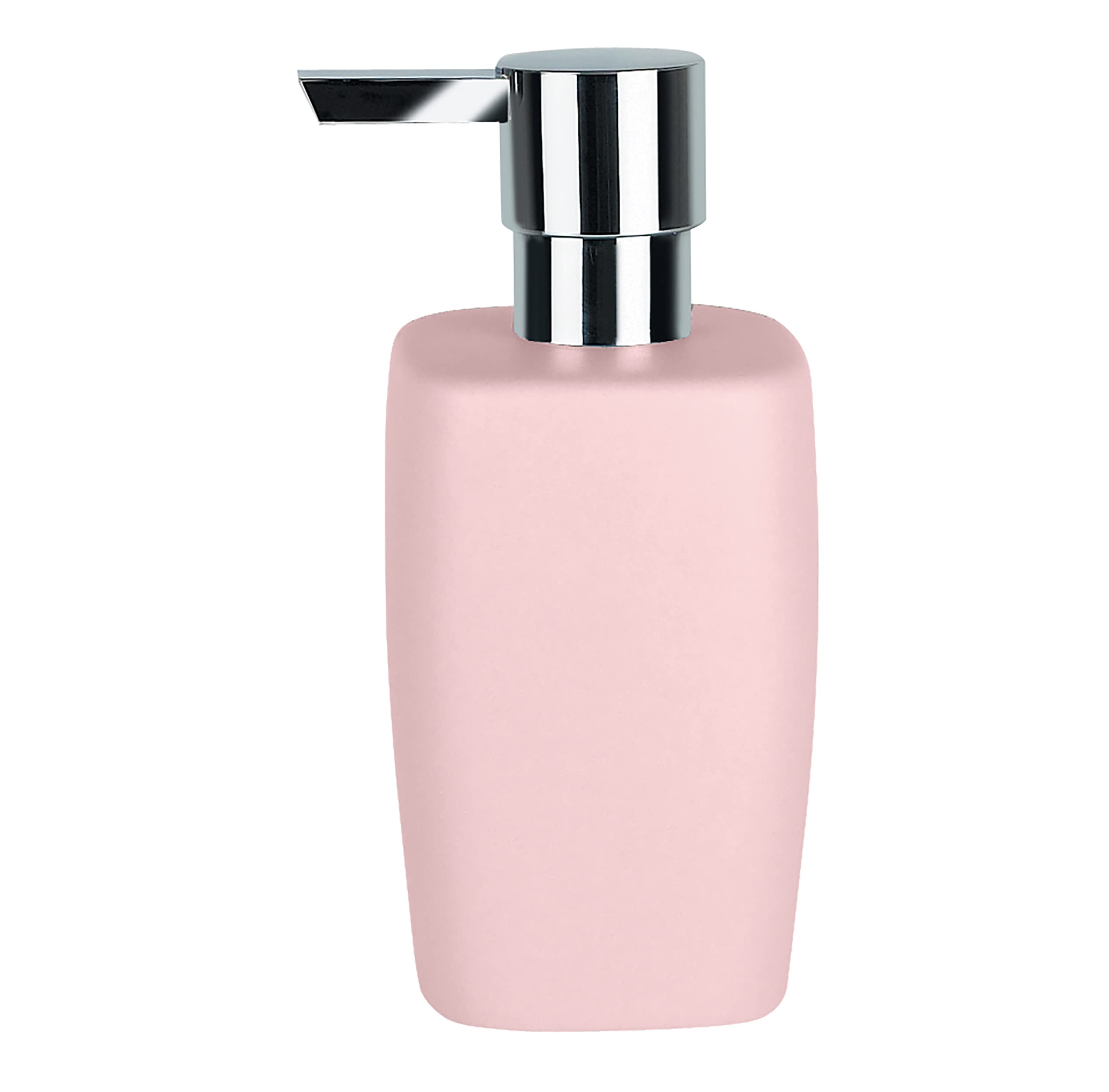 Spirella PUMP_DISPENSER, Soap Dispenser, Porcelain, Pastel Pink, 300 ml, Long Lasting and Robust