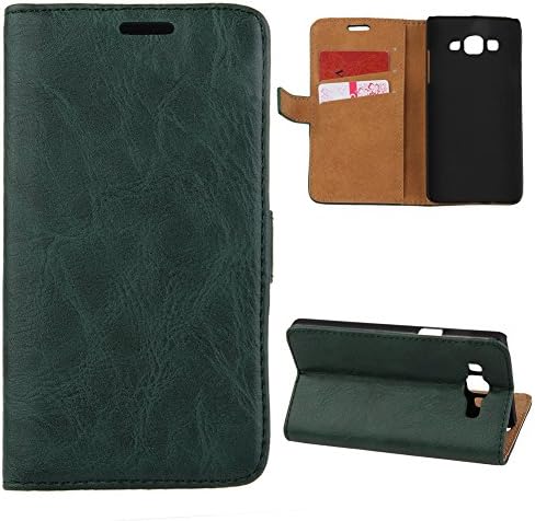 DAMINFE Case for Galaxy A5,Luxury Men Leather Flip Case for Galaxy A5,Premium Leather Protective Case with Stand for Galaxy A5,Magnetic Closure Card Holder Cover Skin Protective Case for Samsung Galaxy A5 A500F A500H (2014)