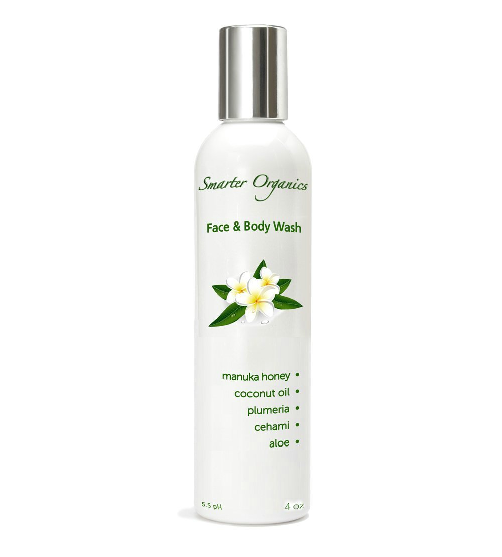 Organic Manuka Honey Face Cleanser and Body Wash Treats Acne, Eczema, Psoriasis
