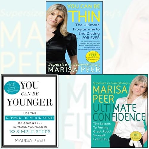 Marisa Peer 3 Books Bundle Collection (You Can Be Thin,Ultimate Confidence,You Can Be Younger)