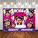 MMY 7x5ft Boss Baby Theme Photography Backdrop Girls Happy Birthday Baby Shower Party Pink Background Cake Table Large Banner Photo Booth Props