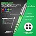Write-Light 4 Pack LED Light Pens. Each Pen Has Its Own Color of Light: Red, Blue, Green, White. (Black Ink) For Students, Nurses, Doctors, Travel, Restaurants, Dream Journal, Night Writing Gift Idea.