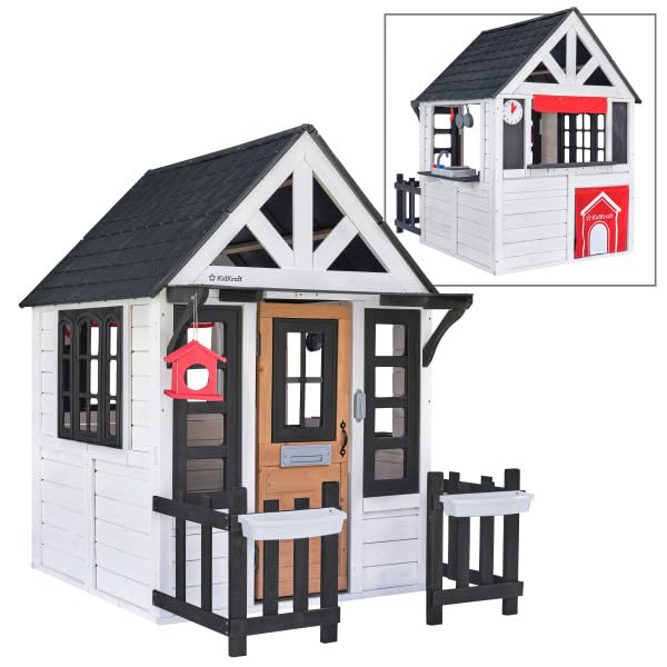 Photo 1 of ***PARTS ONLY***
KidKraft Riverscape Wooden Playhouse with Working Doorbell, Fence, Kitchen and Pet Door