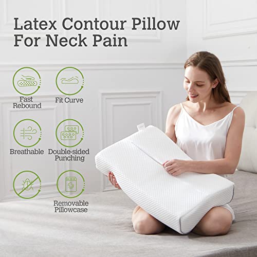 MELTIN 100 Natural Latex Pillow (Standard) w. Balanced Medium Firmness