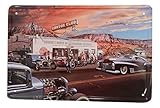 USA Route 66 Gas Tin Sign Bar Cafe Diner Garage Wall Decor Retro Metal Art Poster