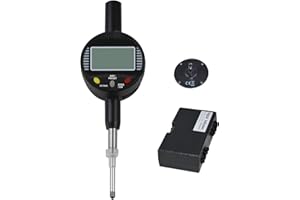 KWTAJIEQC Digital Dial Gauge,with A Range of 25.4mm,Dlectrical Digital Indicator Accuracy of 0.01mm/0.0005 "Metric and Imperial Measure Tool Electronic Dial Gauge for 3D Printing,CNC Machine and Auto Repair