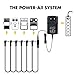 REGIS Guitar Effects Pedal Power Supply Adapter with 6 Way Daisy Chain Cable (9V DC, 500mA)