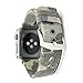 Canvas Band for Apple Watch Band 45mm 44mm 42mm,NewSilkRoad Canvas Cotton Woven Bracelet Wrist Strap with Metal Clasp Adapter for iWatch SE Series7 6 5 4 3 2 1 Sport Edition (Camouflage Brown)