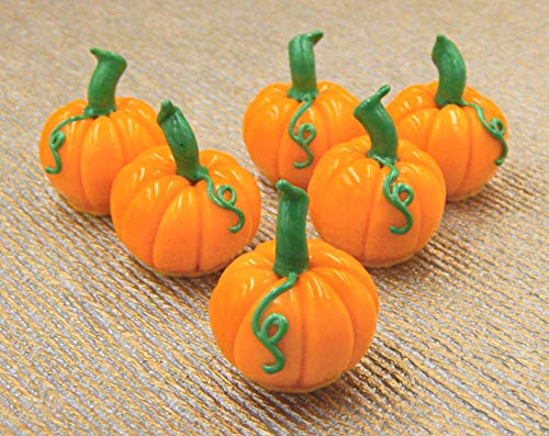 Pumpkin Art Glass Mango Chocolate Halloween Handmade Gift Seasonal Gourd Table Décor Fall Autumn