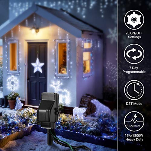 3 DEWENWILS+Waterproof+Grounded+Extension+Christmas