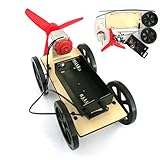 Lookatool Mini Wind Powered Toy DIY Car Kit Children Educational Gadget Hobby Funny