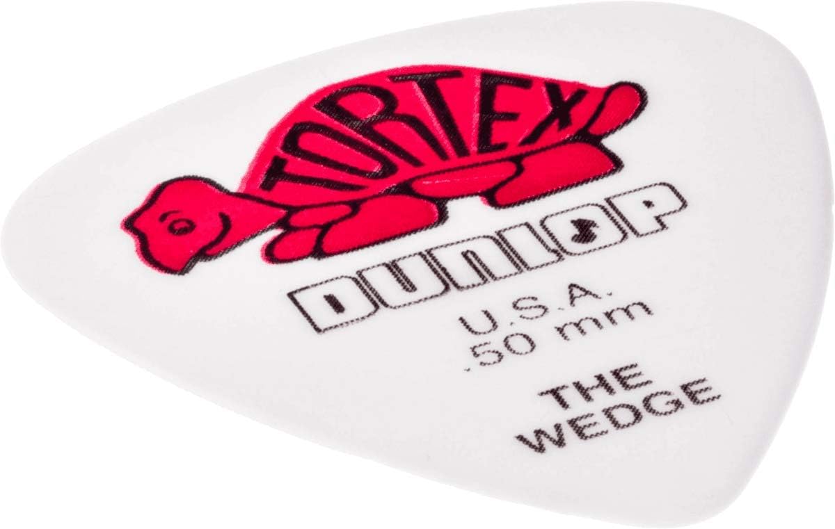 Dunlop 424R.50 Tortex® Wedge, White/Red, .50mm, 72/Player's Pack - Image 3