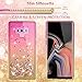 LK Case for Galaxy Note 9, [Gradient Quicksand Series] Glitter Floating Flowing Sparkle Flexible TPU Bling Diamond Clear Protective Case for Samsung Galaxy Note 9 - Gold